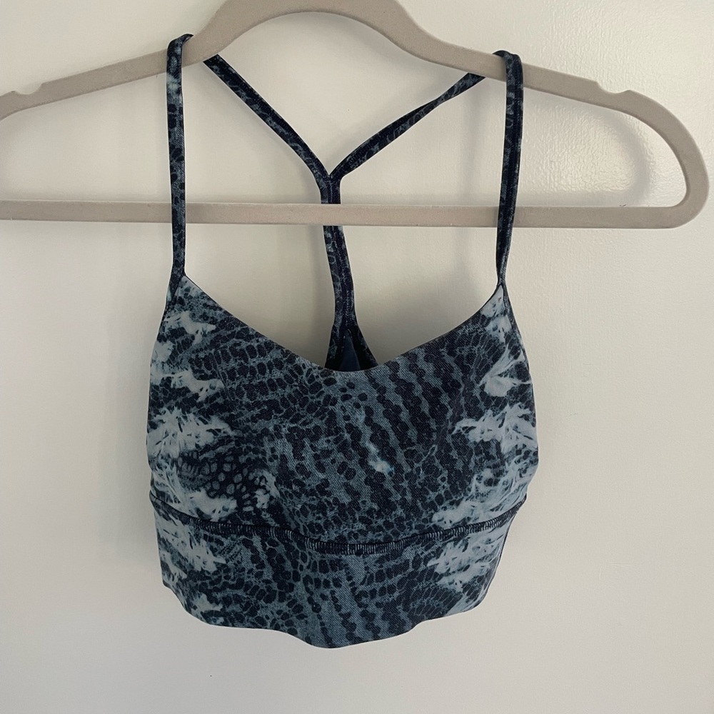 Lulu Lemon flow Y longline bra